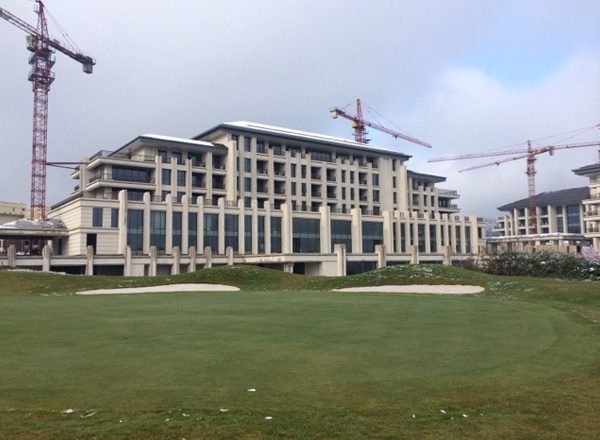 仙女山萬豪酒店外墻裝修現(xiàn)場照片